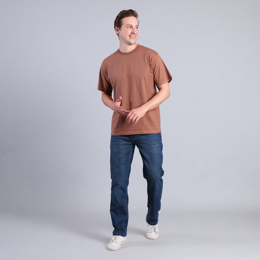 The Heavy Oversized (Round Neck, Boxy-Fit, 100% Cotton T-Shirt)