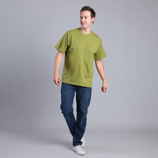 The Heavy Oversized (Round Neck, Boxy-Fit, 100% Cotton T-Shirt)