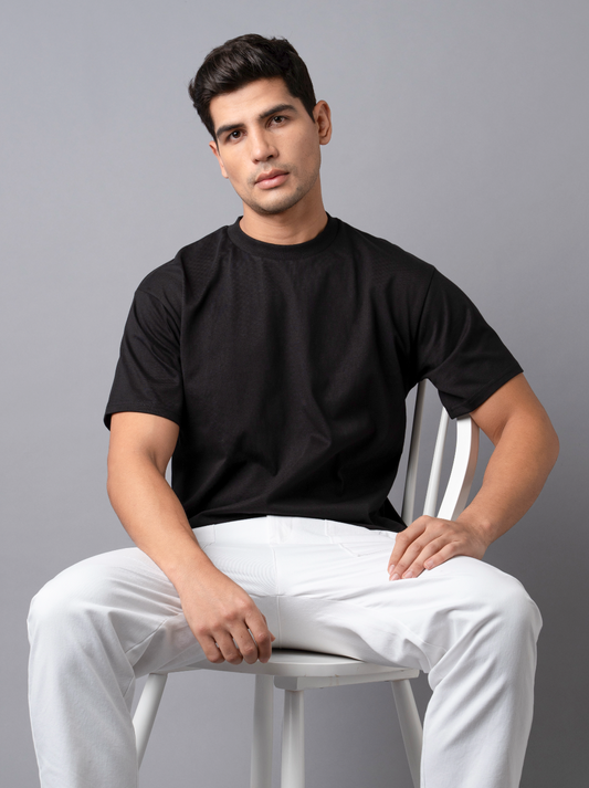 The Heavy Oversized (Round Neck, Boxy-Fit, 100% Cotton T-Shirt)