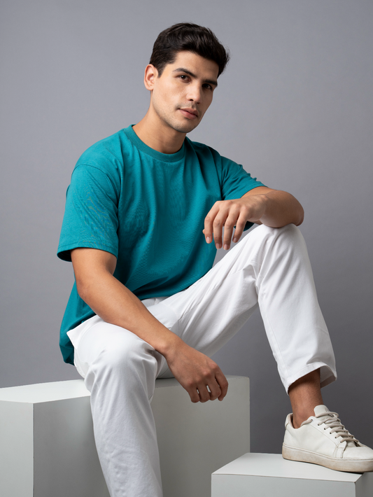 The Heavy Oversized (Round Neck, Boxy-Fit, 100% Cotton T-Shirt)